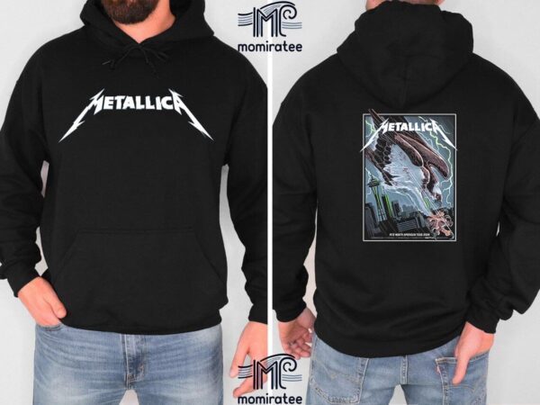 Metallica Exclusive Pop-Up Shop Poster The Eagle For M72 Seattle At Lumen Field Seattle WA US August 30th And September 1st 2024 Two Sides Classic T-Shirt