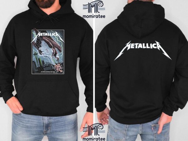 Metallica Exclusive Pop-Up Shop Poster The Eagle For M72 Seattle At Lumen Field Seattle WA US August 30th And September 1st 2024 Two Sides Unisex T-Shirt