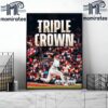 Detroit Tigers Tarik Skubal Is The MLB American League Pitching Triple Crown 2024 Home Decor Poster Canvas