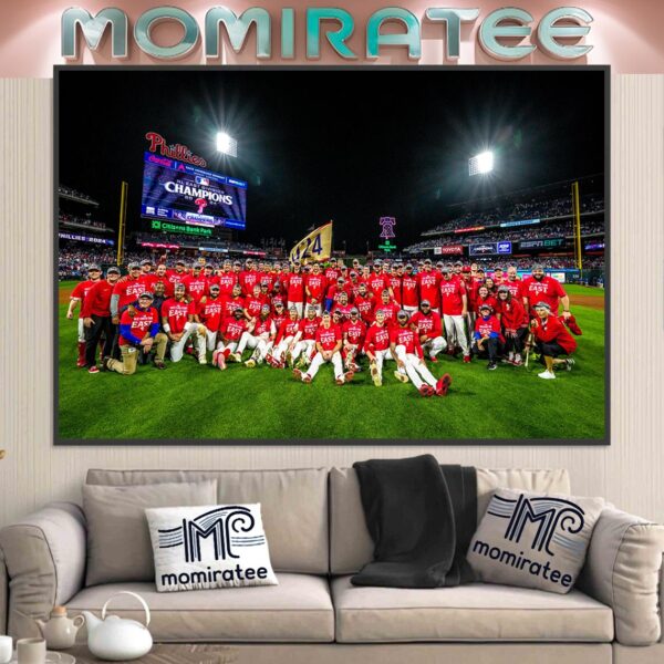 2024 National League East Division Champions Are Philadelphia Phillies Home Decor Poster Canvas