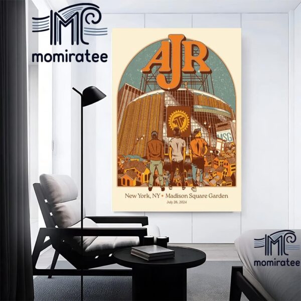 AJR At Madison Square Garden New York NY July 26th 2024 Home Decor Poster Canvas