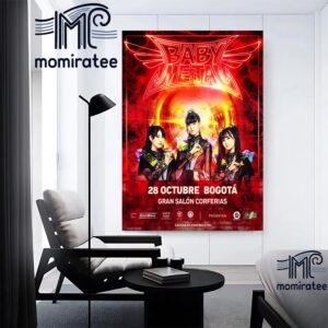 Babymetal Perform At Corferias Bogota Colombia In October 28th 2024 Home Decor Poster Canvas