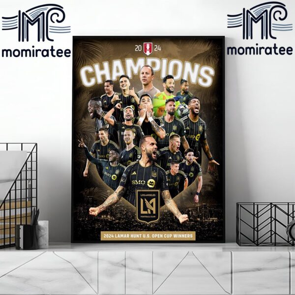 Congrats Los Angeles FC The 2024 Lamar Hunt US Open Cup Winners Home Decor Poster Canvas