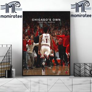 Congrats On A Great Career NBA Legend Derrick Rose Retirement Thank You For Everything Home Decor Poster Canvas