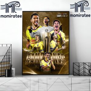 Congratulations To Club America Are 2024 Michelob ULTRA Campeones Cup Champions Home Decor Poster Canvas