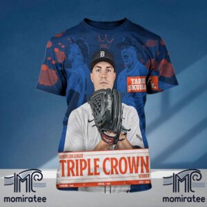 Congratulations To Tarik Skubal On Winning The 2024 MLB American League Pitching Triple Crown Winner All Over Print Shirt