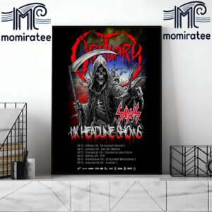 Death Metal Legends Obituary Announce December UK Headline Tour Dates Home Decor Poster Canvas