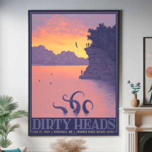 Dirty Heads Thunder Ridge Nature Arena Ridgedale MO On August 31 2024 Home Decor Poster