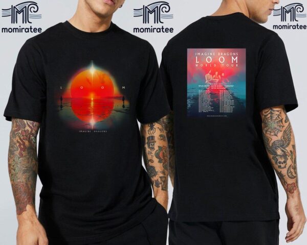 Imagine Dragons Loom 2024 World Tour The 3rd Salt Lake City Show Schedule Date List Two Sides Unisex T-Shirt