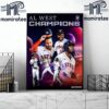 October Is Booked Houston Astros Clinched 2024 MLB Postseason Home Decor Poster Canvas