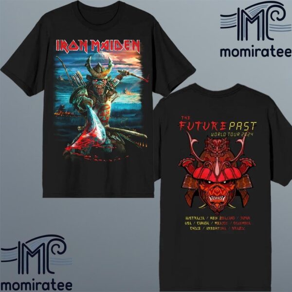 Iron Maiden The Future Past World Tour 2024 Senjutsu Mount Fuji Two Sides Unisex T-Shirt