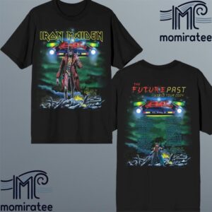 Iron Maiden The Future Past World Tour 2024 Somewhere Stranger Two Sides Unisex T-Shirt