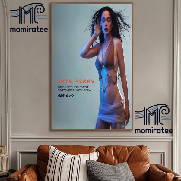 Katy Perry Happy 143 Month The Exclusive 143 Poster Indie Listening Event September 18th 2024 Home Decor Poster Canvas