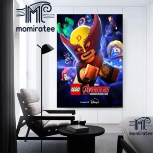 Lego x Marvel Avengers Mission Demolition Special Official Poster October 18th On Disney Plus Home Decor Poster Canvas