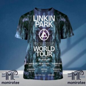 Linkin Park From Zero 2024 World Tour Poster With Special Guest Grandson All Over Print Shirt