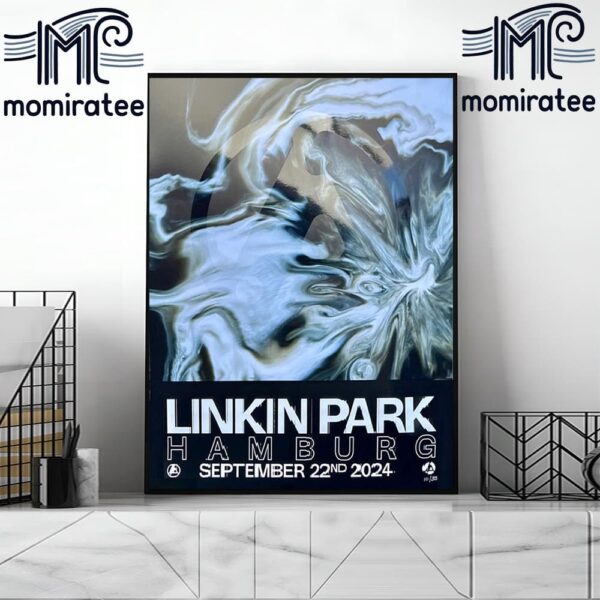 Linkin Park From Zero 2024 World Tour With Special Guest Grandson At Hamburg Germany September 22nd 2024 Home Decor Poster Canvas