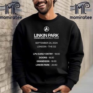 Linkin Park From Zero World Tour Timeline At The O2 London England September 24th 2024 Unisex T-Shirt