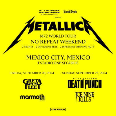 Metallica M72 World Tour Mexico City