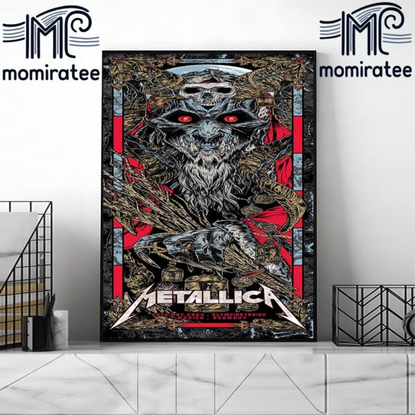 Metallica M72 World Tour Night Two At Olympiastadion In Munich For The First No Repeat Weekend 2024 May 26th Home Decor Poster Canvas