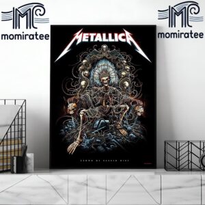 Metallica New Poster For 72 Seasons Crown Of Barbed Wire By Milestang Art Home Decor Poster Canvas