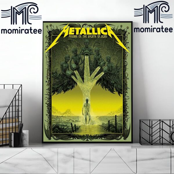 Metallica New Poster For 72 Seasons Feeding On The Wrath Of Man By Marald Art Home Decor Poster Canvas