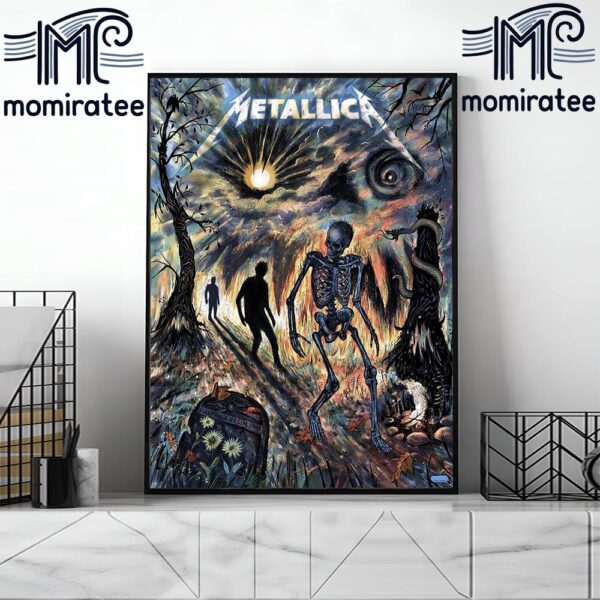 Metallica New Poster For 72 Seasons Sleep Walk My Life Away By Zeb Love Art Home Decor Poster Canvas