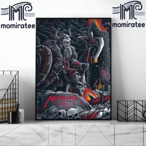 Metallica Tonight Day 1 For M72 Minneapolis At US Bank Stadium Minneapolis MN US August 16th M72 North American Tour 2024 Home Decor Poster Canvas