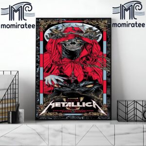 Metallica Tonight In Munich M72 World Tour 2024 No Repeat Weekend at Olympiastadion Munich Germany May 24th 2024 Home Decor Poster Canvas