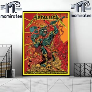 Metallica Tonight M72 World Tour M72 Madrid Final 2024 No Repeat Weekend In Europe At Estadio Civitas Metropolitano Madrid Spain July 12th 2024 Home Decor Poster Canvas