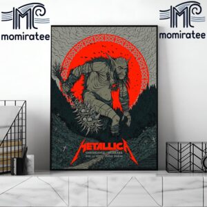 Metallica Tonight World Tour M72 Copenhagen At Parken Stadium Copenhagen Denmark June 14th 2024 No Repeat Weekend Home Decor Poster Canvas