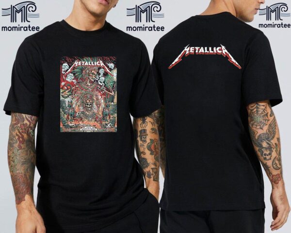 Metallica World Tour M72 CDMX For The Final No Repeat Weekend Of 2024 At Estadio GNP Seguro Mexico City Mexico September 27th 2024 Two Sides Unisex Shirt