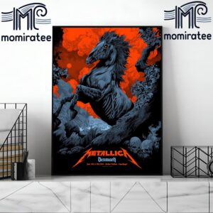 Metallica World Tour M72 Copenhagen Exclusive Pop-Up Shop Poster At Packen Stadium Copenhagen Denmark June 14-16th 2024 Home Decor Poster Canvas