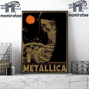 Metallica World Tour M72 North America Tour 2024 At M72 Foxborough Godmachine’s Exclusive Pop-Up Shop Poster Home Decor Poster Canvas