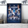 The 2024 MLB AL East Division Champions Are New York Yankees Home Decor Poster Canvas