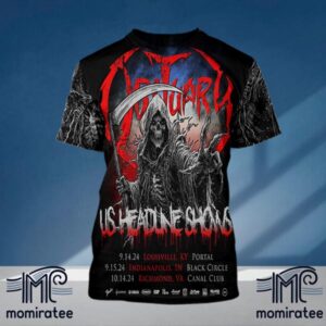 Obituary 3 US Headline Shows September And October 2024 All Over Print Shirt