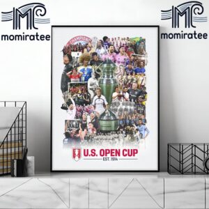 Official Poster 109th Champion The Lamar Hunt US Open Cup EST 1914 Home Decor Poster Canvas