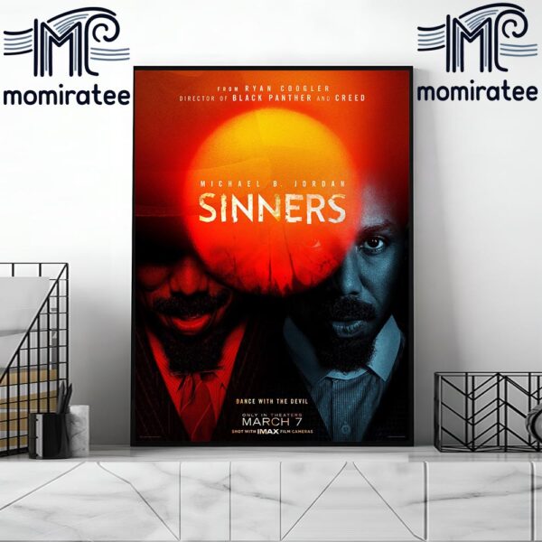 Official Poster Sinners Dance With The Devil Of Ryan Coogler With Starring Michael B Jordan Home Decor Poster Canvas