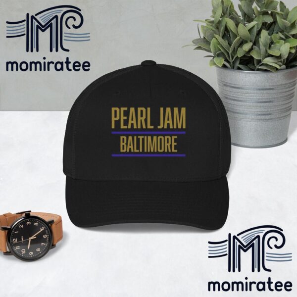 Pearl Jam Baltimore Merch 2024 Dark Matter World Tour At CFG Bank Arena Baltimore MD September 12th 2024 Classic Hat Cap