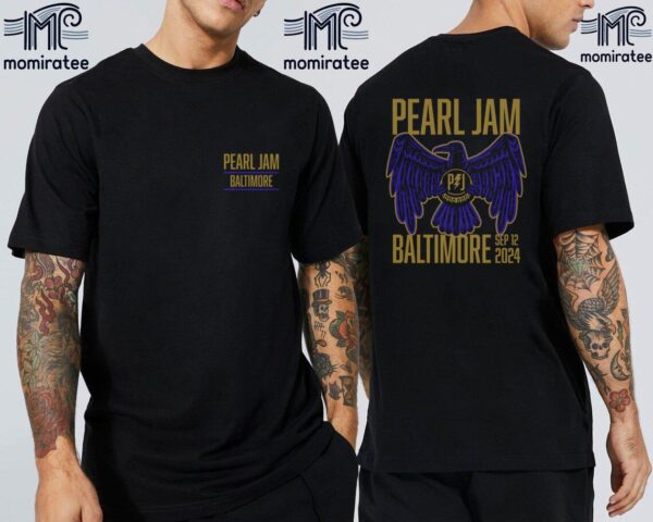 Pearl Jam Baltimore Merch 2024 Dark Matter World Tour At CFG Bank Arena Baltimore MD September 12th 2024 Two Sides Classic T-Shirt