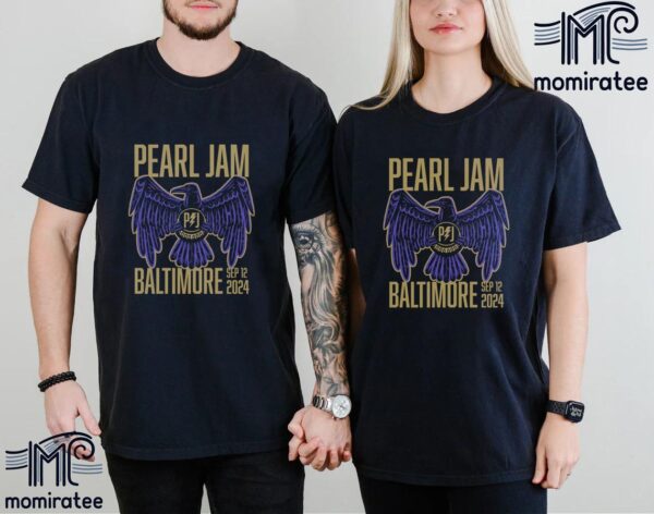 Pearl Jam Baltimore Merch 2024 Dark Matter World Tour At CFG Bank Arena Baltimore MD September 12th 2024 Unisex T-Shirt