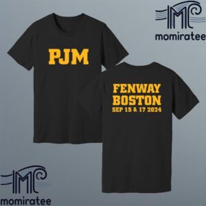 Pearl Jam Boston MA PJM PJHC Tee Dark Matter World Tour 2024 At Fenway Park Boston MA September 15th And 17th 2024 Two Sides Unisex T-Shirt