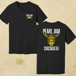 Pearl Jam Chicago IL 2024 The Windy City Wrigley Field On August 29 And 31 Event Two Sided T-Shirt