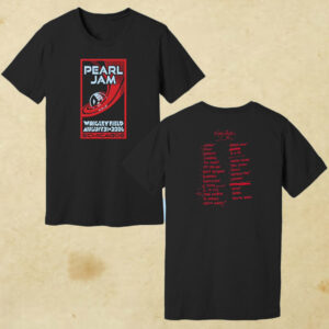 Pearl Jam Night 2 Chicago IL 2024 The Windy City Wrigley Field On August 31 Two Sided T-Shirt