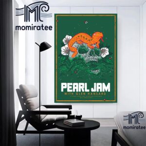 Pearl Jam Dark Matter World Tour 2024 With Glen Hansard At Wells Fargo Center Philadelphia PA September 7th 2024 Home Decor Poster Canvas