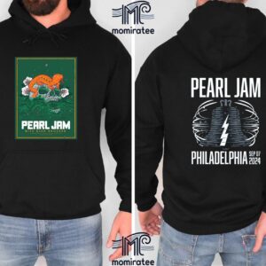 Pearl Jam Dark Matter World Tour 2024 With Glen Hansard At Wells Fargo Center Philadelphia PA September 7th 2024 Two Sides Unisex T-Shirt