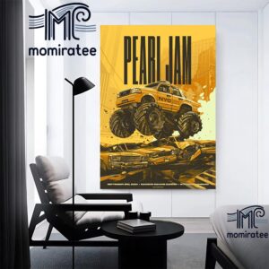 Pearl Jam New York The Dark Matter Show Event Poster Night 1 At Madison Square Garden September 3rd 2024 Home Decor Poster Canvas