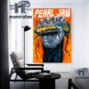 Pearl Jam New York The Dark Matter Show Event Poster Night 1 At Madison Square Garden September 3rd 2024 Home Decor Poster Canvas