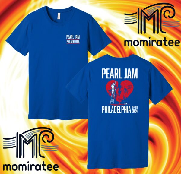 Pearl Jam Philadelphia Dark Matter World Tour Night 2 At Wells Fargo Center Philadelphia PA September 9th 2024 Two Sides Unisex T-Shirt