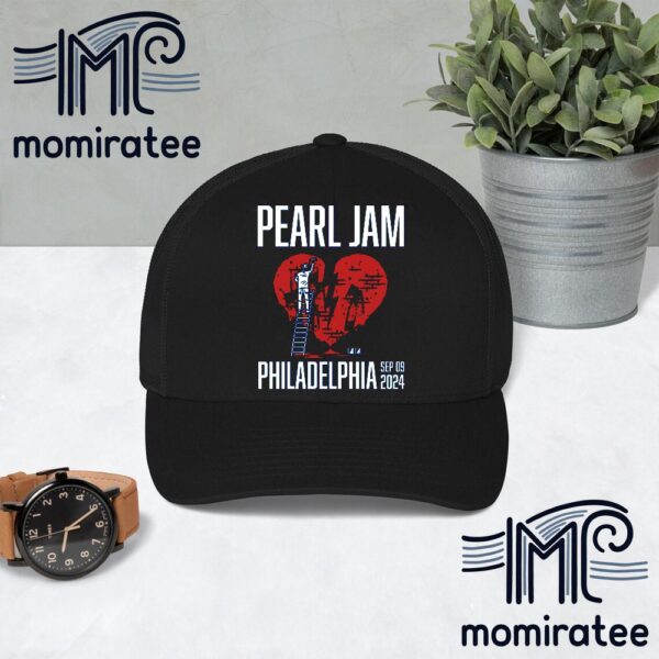 Pearl Jam Philadelphia Dark Matter World Tour With Glen Hansard Merch Night 2 At Wells Fargo Center Philadelphia PA September 9th 2024 Classic Hat Cap