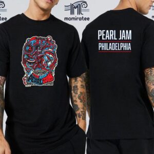 Pearl Jam Philadelphia Dark Matter World Tour With Glen Hansard Merch Night 2 At Wells Fargo Center Philadelphia PA September 9th 2024 Two Sides Official Shirt